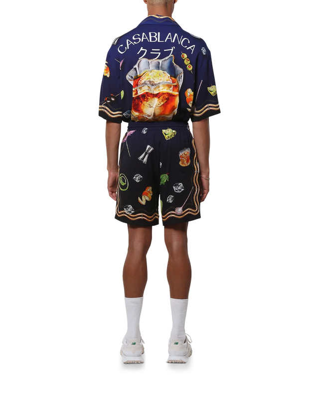 Casablanca Casa Club Nuit Viscose Shorts– Casablanca
