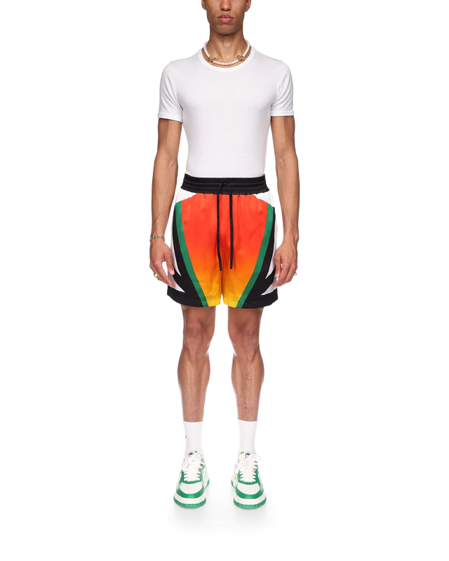 Casablanca Casa Moto Sport Silk Shorts | Casablanca Paris