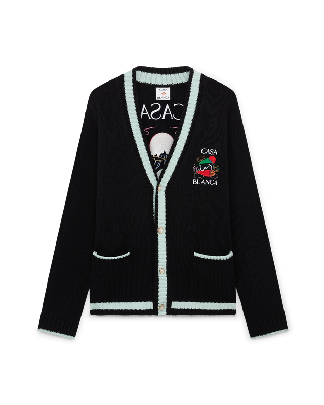 casablanca Casa Mountain Temple Cardigan | Casablanca Paris