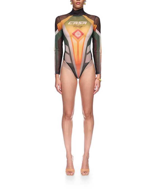 Casablanca Casa Racing Mesh Bodysuit | Casablanca Paris