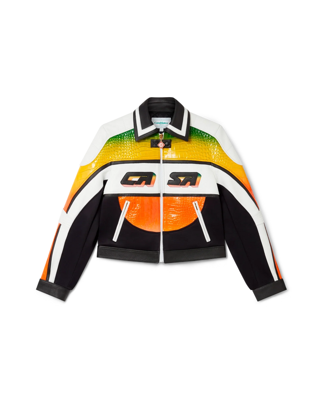 casablanca Casa Sport Leather Jacket | Casablanca Paris