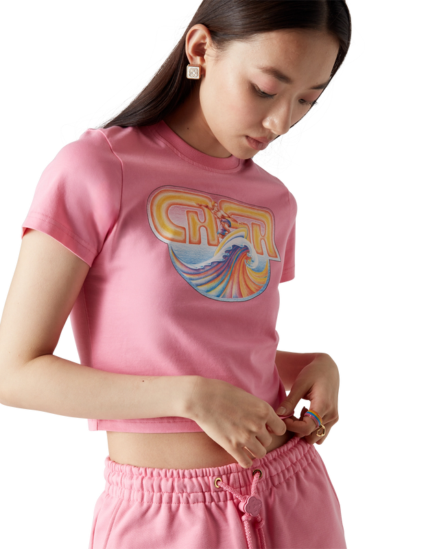 Casablanca Casa Surf Cropped T-Shirt | Casablanca Paris