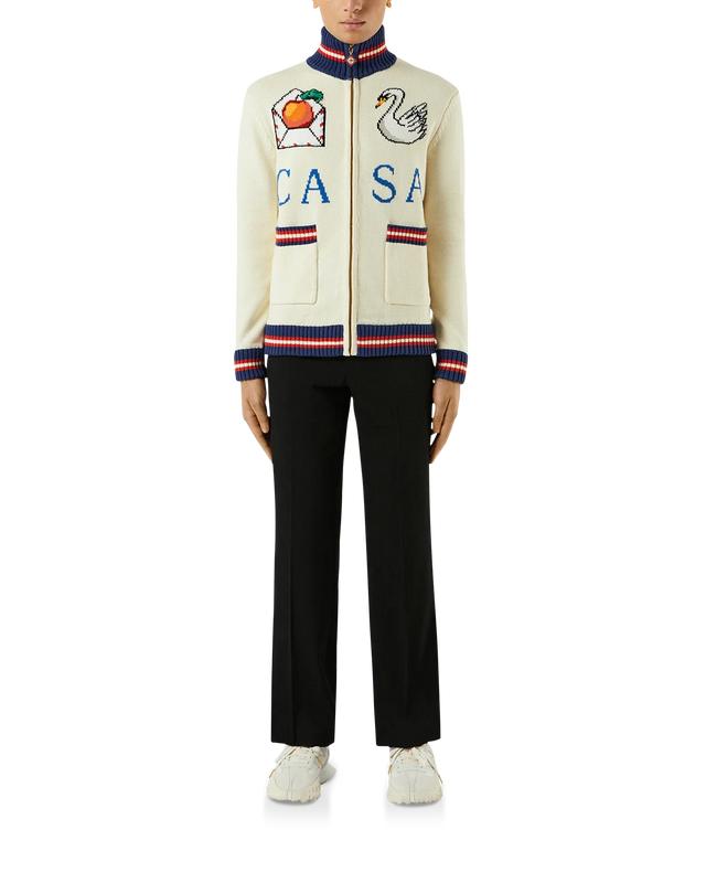 Casablanca Casa Swan Zip Up Jacket | Casablanca Paris