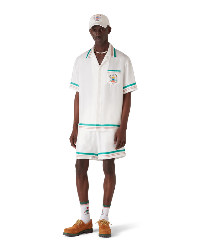 Casablanca Casa Way Short-Sleeve Silk Shirt– Casablanca