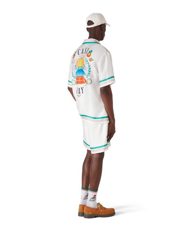 Casablanca Casa Way Short-Sleeve Silk Shirt– Casablanca