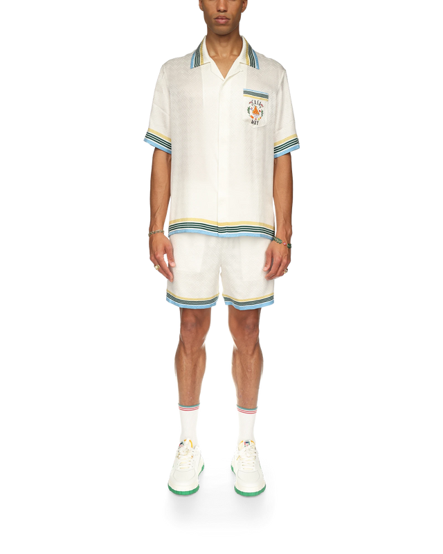 Casablanca Casa Way Short Sleeve Silk Shirt | Casablanca Paris