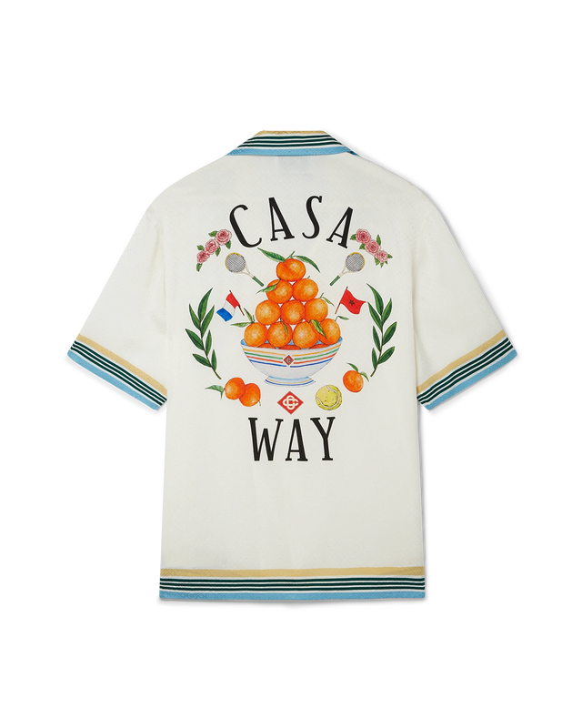 casablanca Casa Way Short Sleeve Silk Shirt | Casablanca Paris