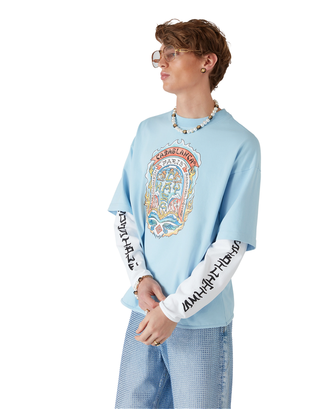 Casablanca Casa Way Skate Double Layer T-Shirt | Casablanca Paris