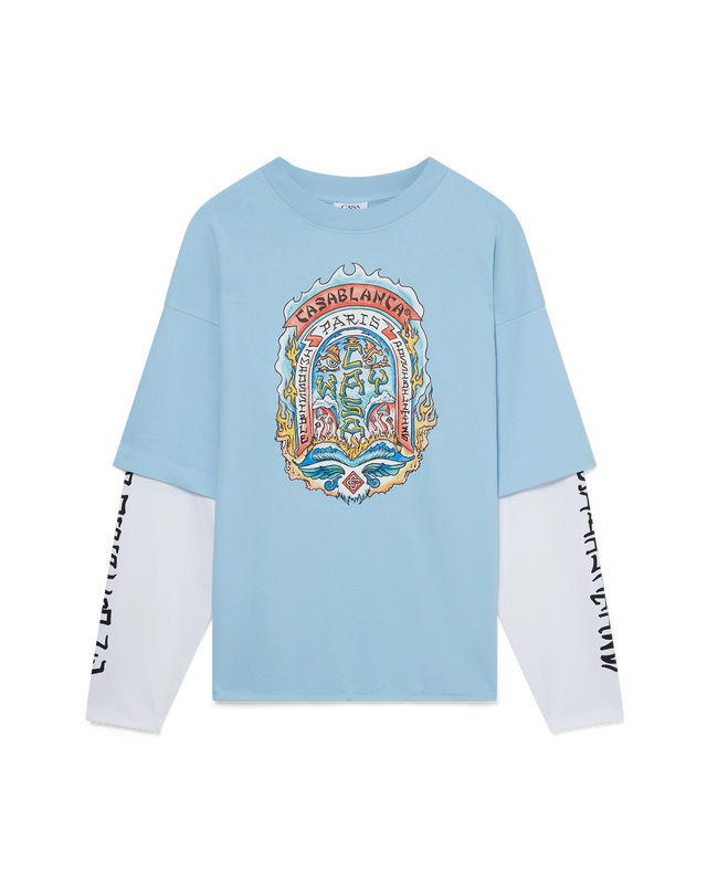 casablanca Casa Way Skate Double Layer T-Shirt | Casablanca Paris