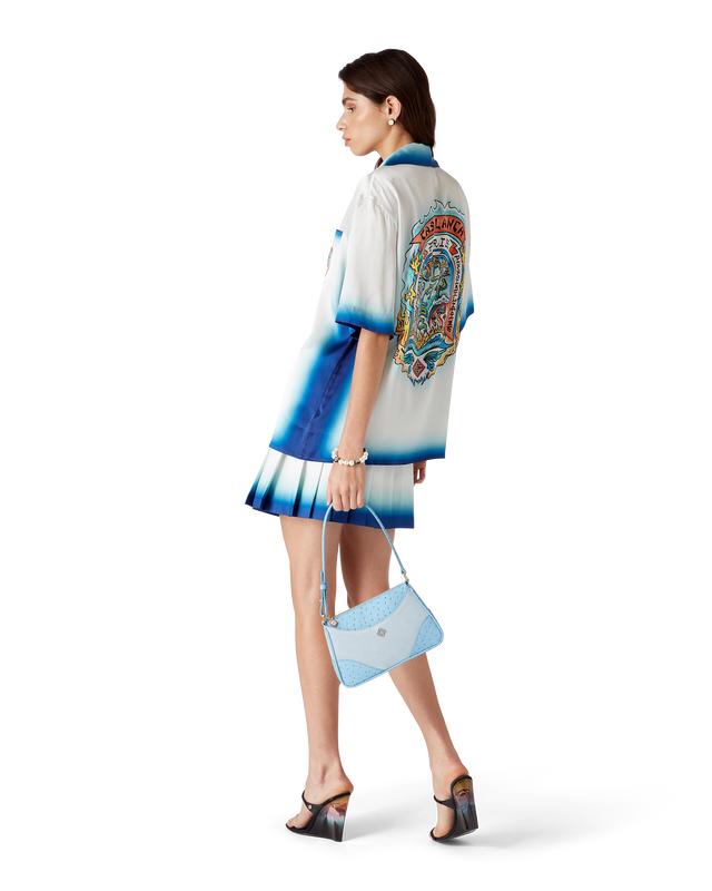 Casablanca Casa Way Skate Pleated Silk Skirt– Casablanca