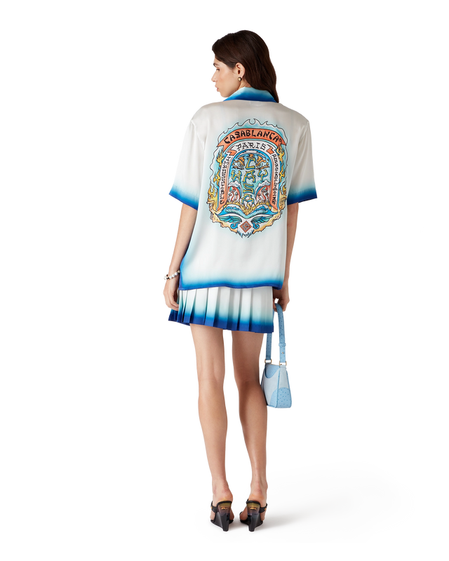 Casablanca Casa Way Skate Short Sleeve Silk Shirt | Casablanca Paris