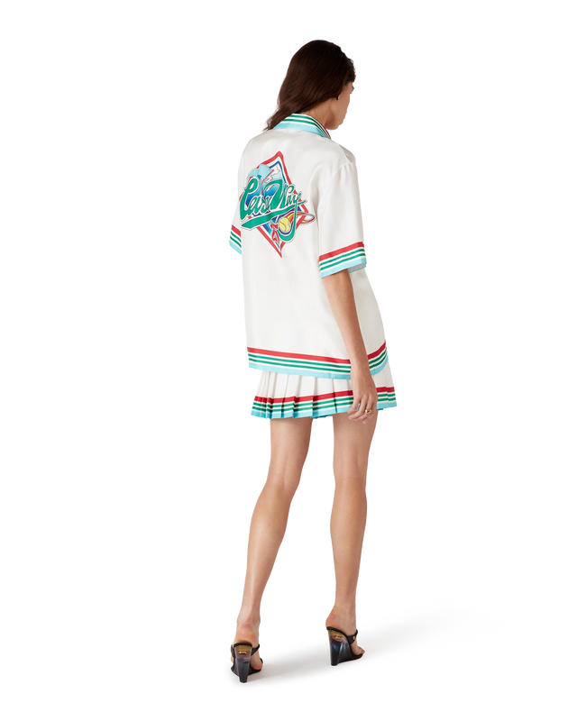 Casablanca Casa Way World Series Short Sleeve Silk Shirt | Casablanca Paris