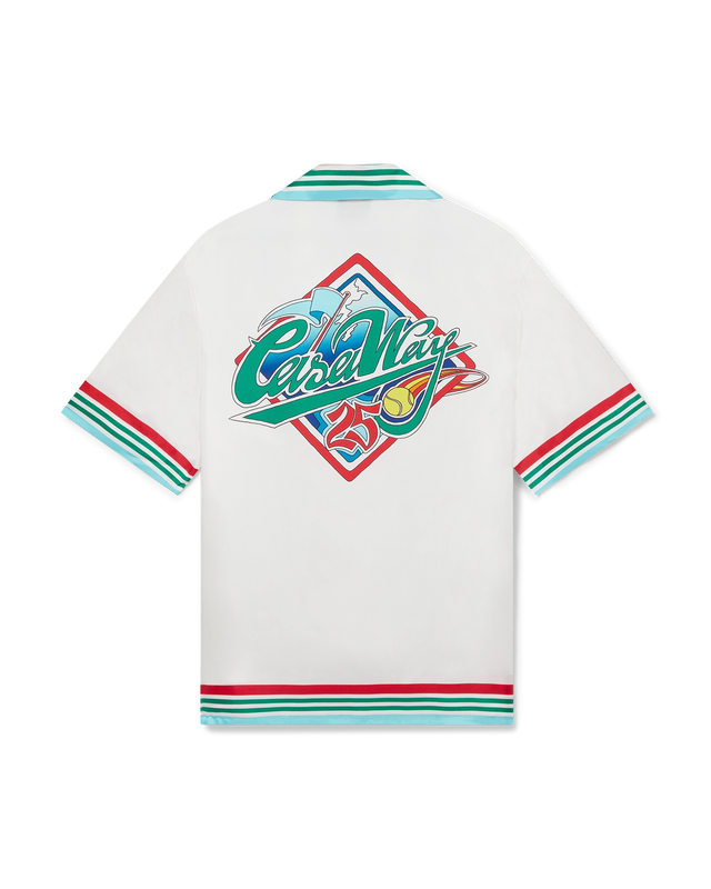 casablanca Casa Way World Series Short Sleeve Silk Shirt | Casablanca Paris