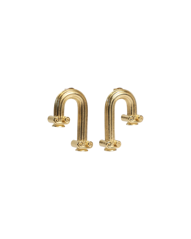 Casablanca Arch Column Earrings | Casablanca Paris