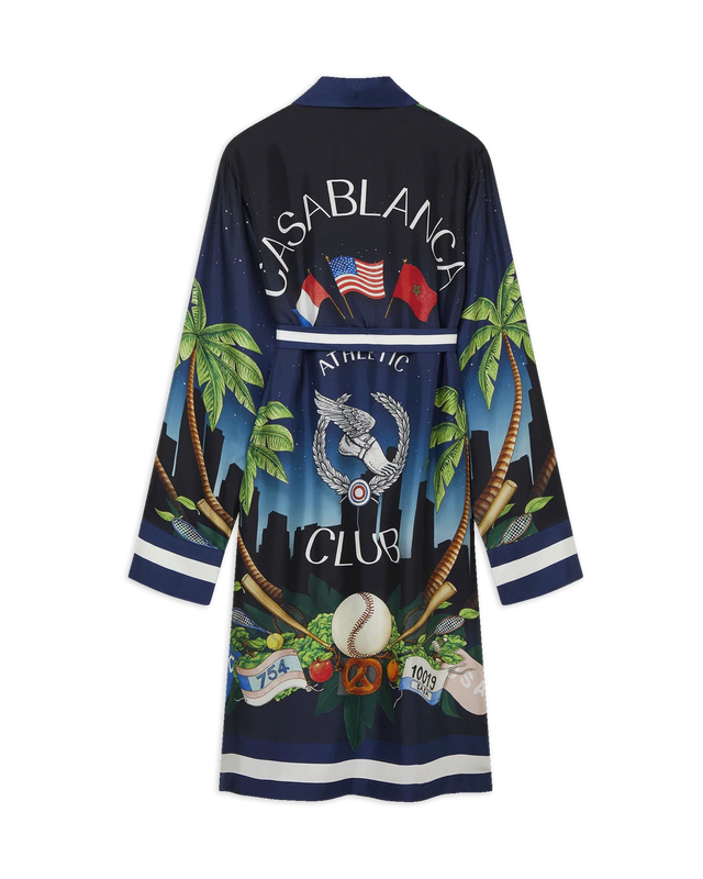 Casablanca Casablanca Athletic Club Silk Robe | Casablanca Paris
