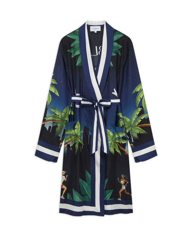 casablanca Casablanca Athletic Club Silk Robe | Casablanca Paris