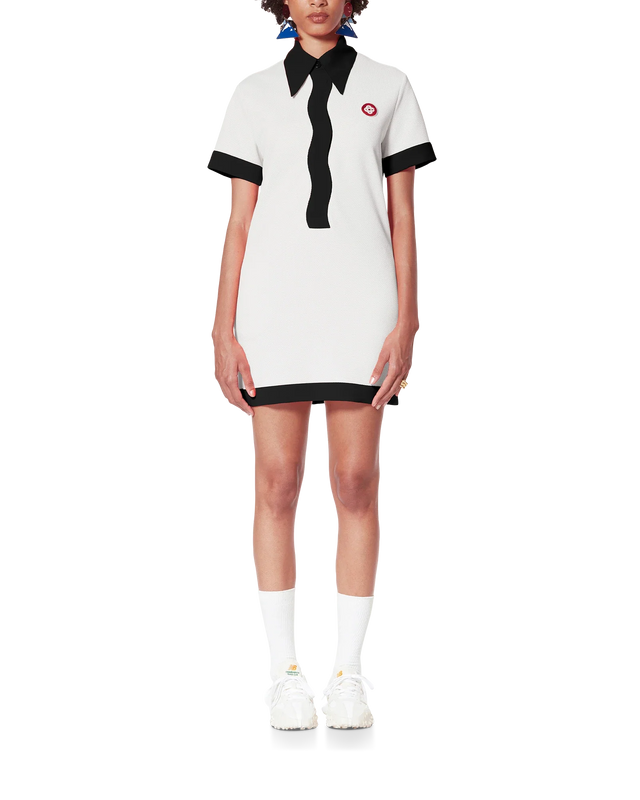 Casablanca Black & White Wave Polo Dress– Casablanca