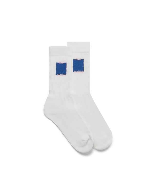 casablanca Blue Casa Square Socks– Casablanca