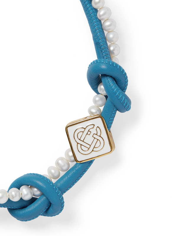 Casablanca Blue Knotted Necklace | Casablanca Paris