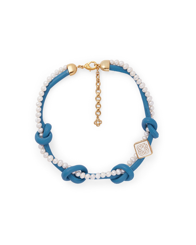 casablanca Blue Knotted Necklace | Casablanca Paris