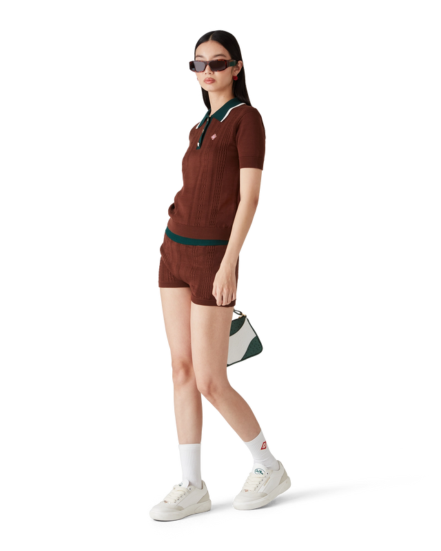 Casablanca Cable Knit Mini Shorts | Casablanca Paris