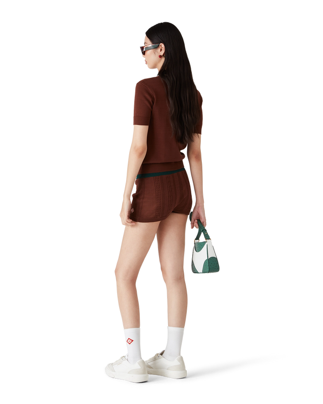Casablanca Cable Knit Mini Shorts | Casablanca Paris