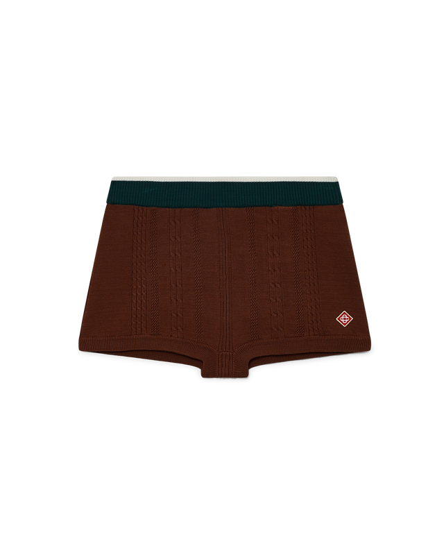 casablanca Cable Knit Mini Shorts | Casablanca Paris