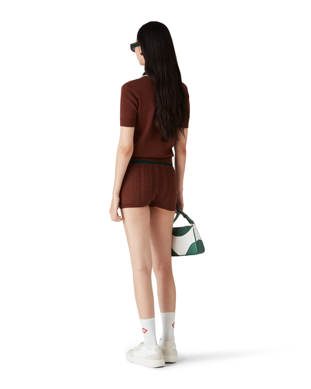 Casablanca Cable Knit Polo Shirt | Casablanca Paris