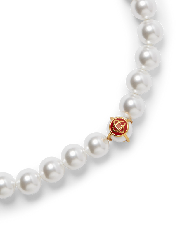 Casablanca Caged Pearl Necklace | Casablanca Paris