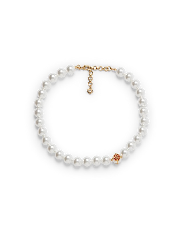 casablanca Caged Pearl Necklace | Casablanca Paris