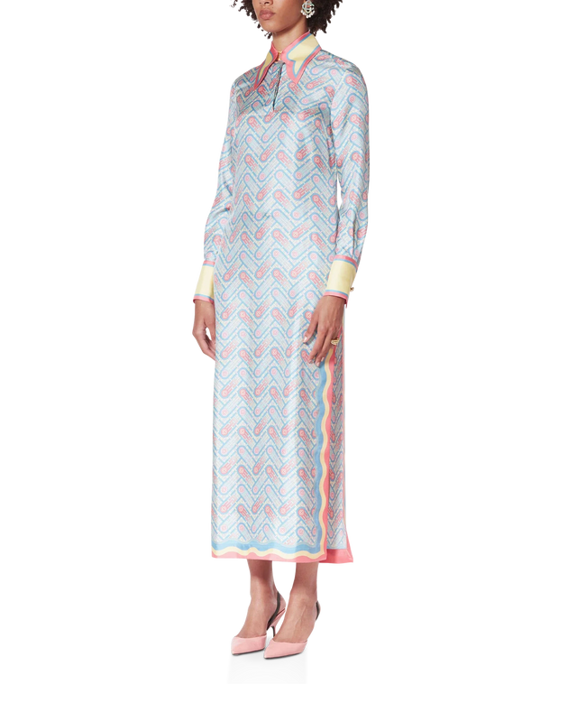 Casablanca Candy Ping Pong Silk Dress– Casablanca