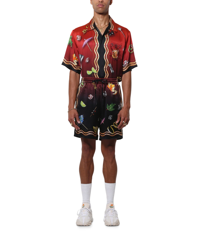 Casablanca Casa Club Sunset Silk Shorts– Casablanca