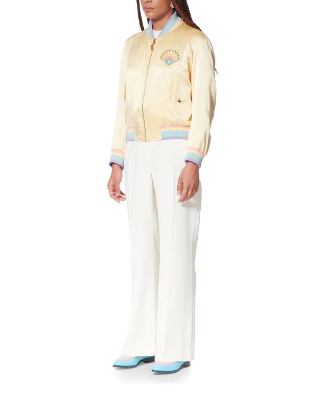 Casablanca Casa Shell Satin Bomber– Casablanca