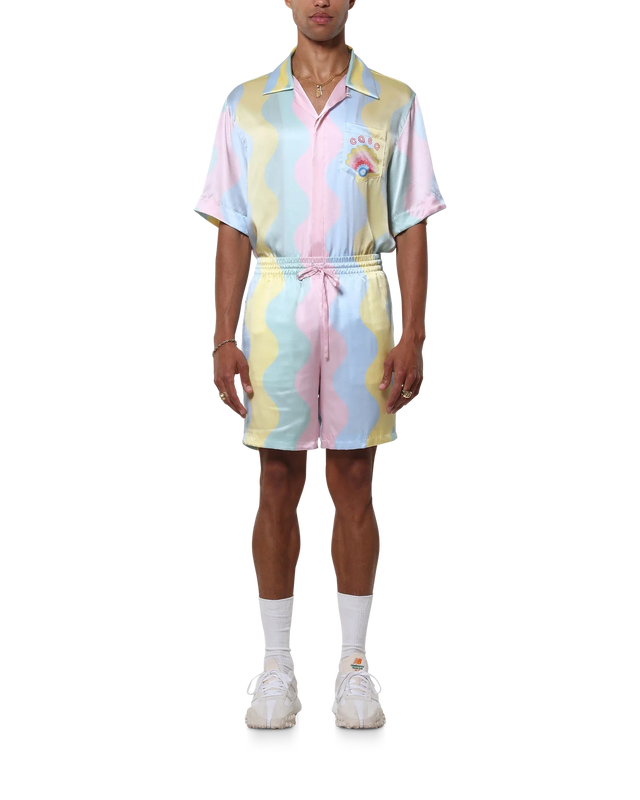 Casablanca Casa Shell Wave Silk Shorts– Casablanca