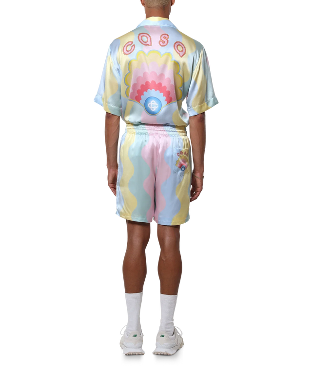 Casablanca Casa Shell Wave Silk Shorts– Casablanca