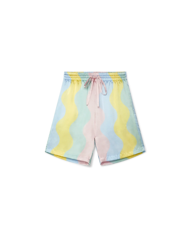 casablanca Casa Shell Wave Silk Shorts– Casablanca