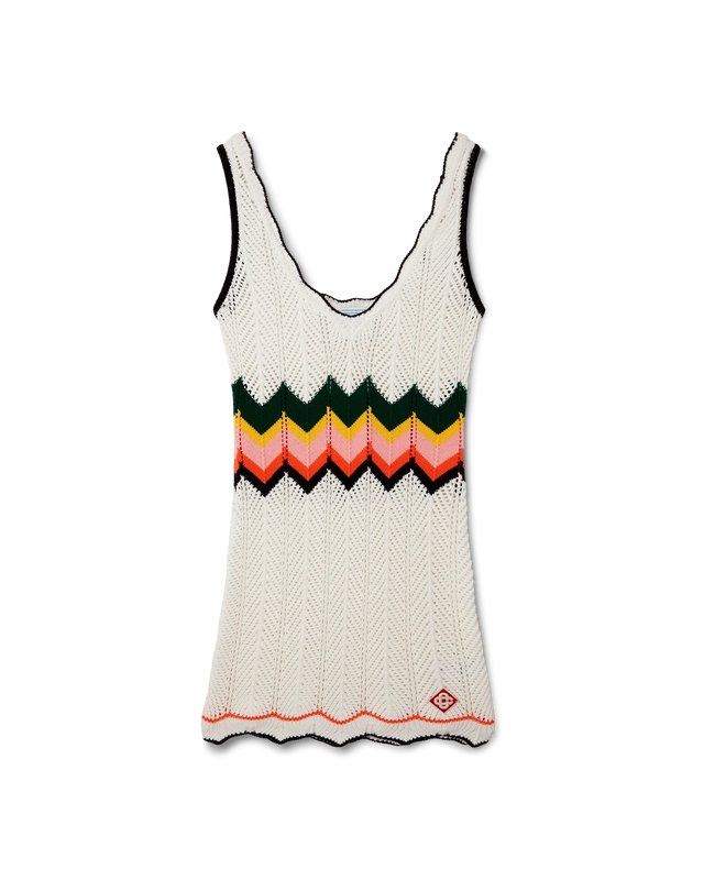 casablanca Chevron Lace Dress | Casablanca Paris
