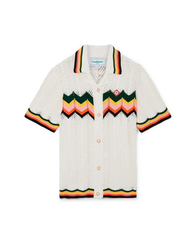 casablanca Chevron Lace Shirt | Casablanca Paris