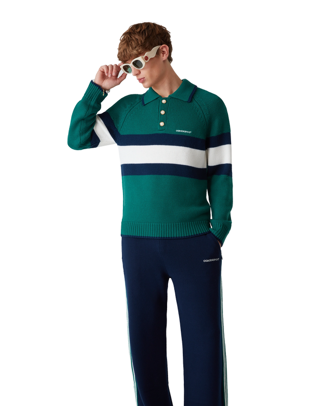 Casablanca Colourblock Polo Shirt | Casablanca Paris