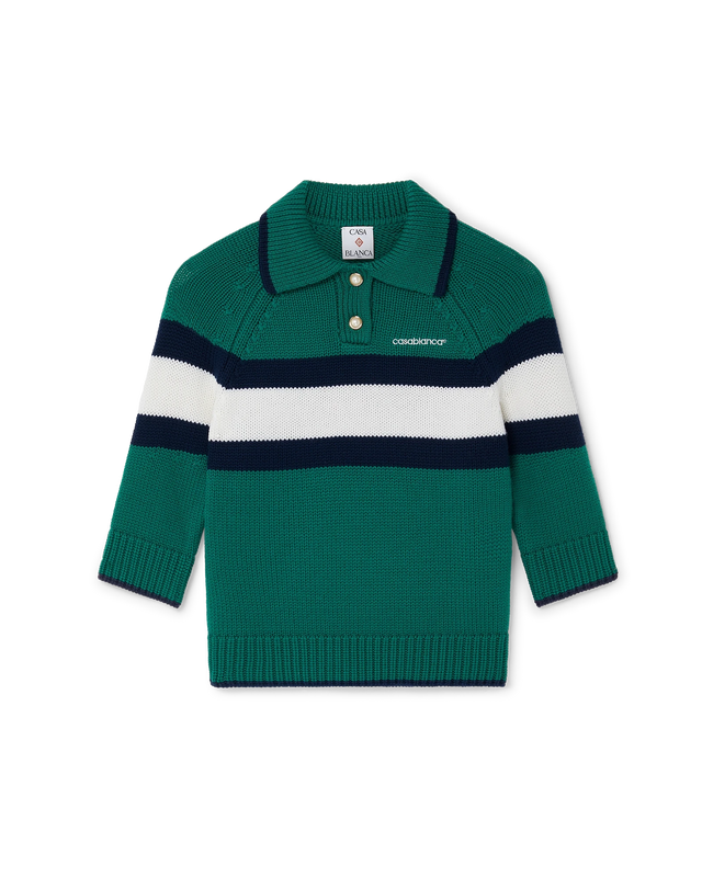 casablanca Colourblock Polo Shirt | Casablanca Paris