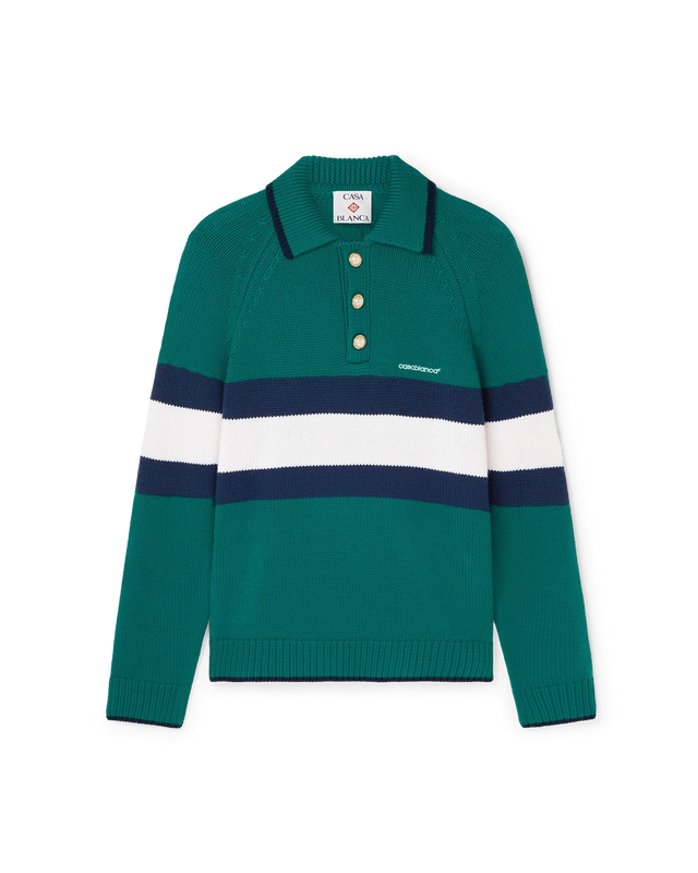 casablanca Colourblock Polo Shirt | Casablanca Paris