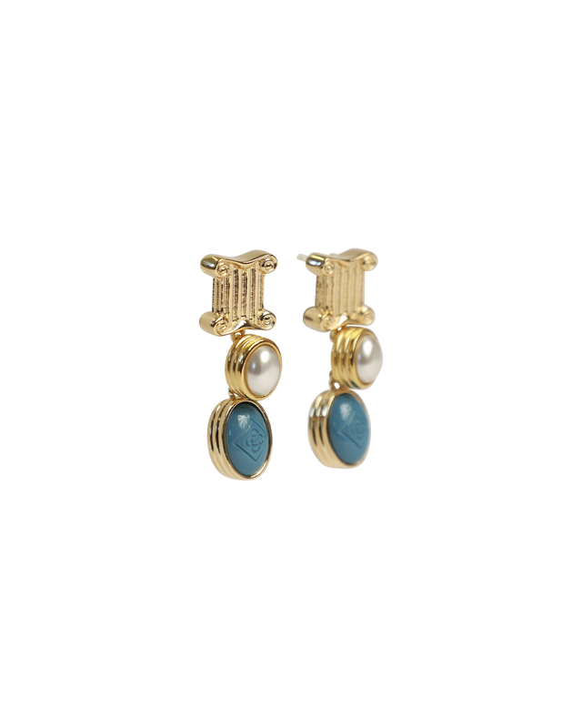 Casablanca Column Drop Earrings | Casablanca Paris
