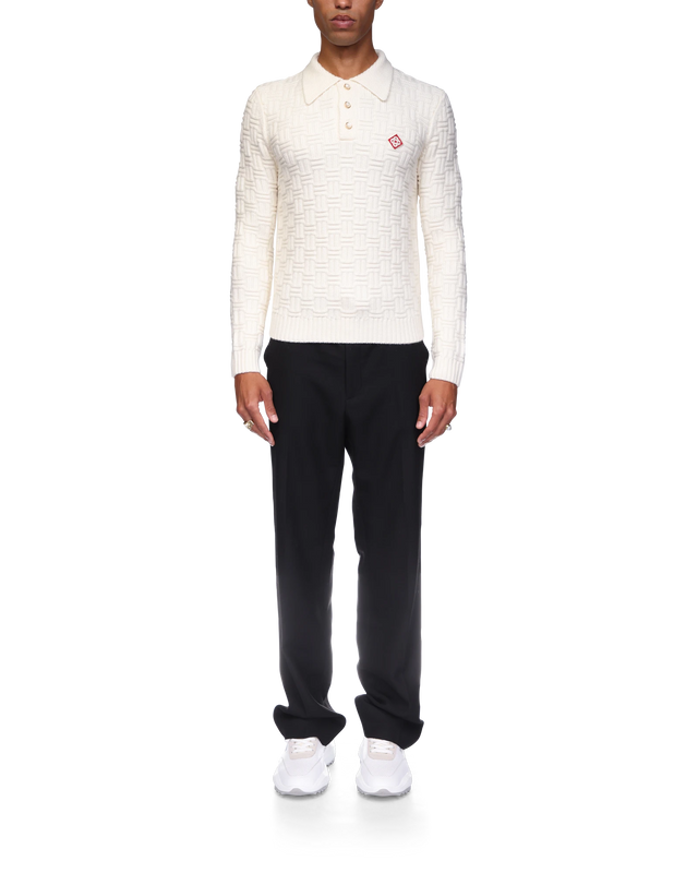 Casablanca Column Knit Polo Shirt | Casablanca Paris