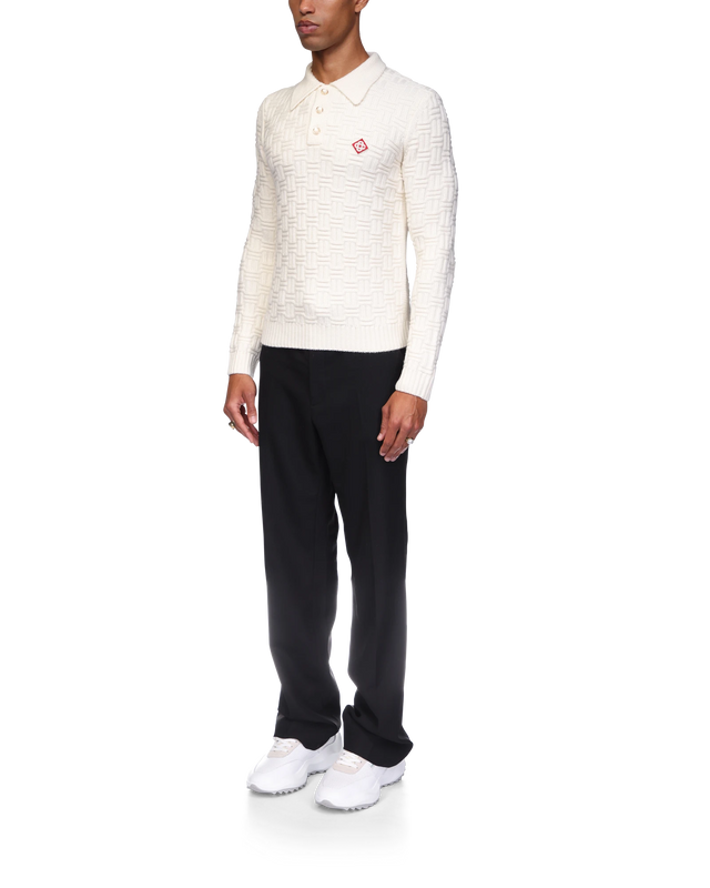 Casablanca Column Knit Polo Shirt | Casablanca Paris