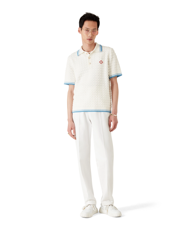 Casablanca Cotton Boucle Polo Shirt– Casablanca