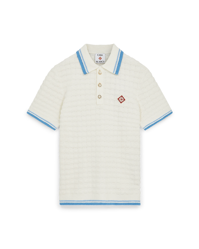 casablanca Cotton Boucle Polo Shirt– Casablanca
