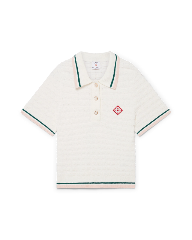 casablanca Cotton Bouclé Polo Shirt– Casablanca