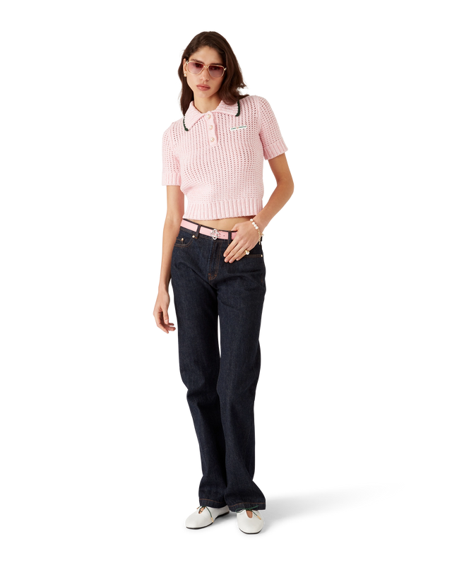 Casablanca Cotton Mouliné Polo Shirt– Casablanca