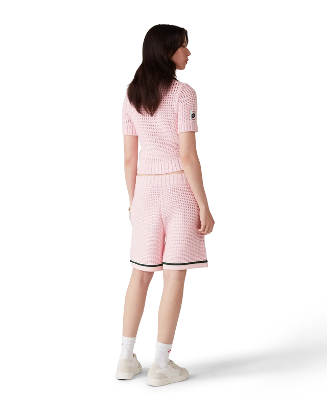 Casablanca Cotton Mouliné Polo Shorts– Casablanca