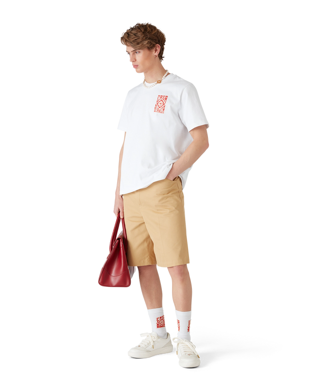 Casablanca Cotton Pleated Shorts | Casablanca Paris